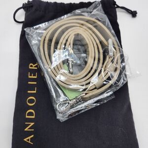 Bandolier Beige Crossbody Adjustable Leather Strap